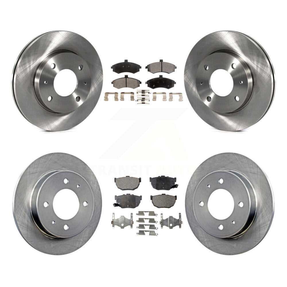 Front Rear Disc Brake Rotor Ceramic Pad Kit For Hyundai Elantra rear brakes