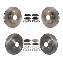 Charger l&#39;image dans la galerie, [Front+Rear] 2016 Nissan Pathfinder From 11 15 Premium OE Brake Rotors &amp; Ceramic Pads Kit For Max Braking