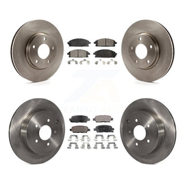 [Front+Rear] 2004-2009 Nissan Quest Premium OE Brake Rotors & Ceramic Pads Kit For Max Braking