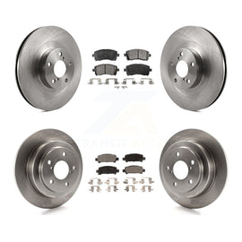 Front Rear Disc Brake Rotors And Ceramic Pads Kit For Subaru Impreza WRX