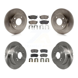 [Front+Rear] 2006 Hyundai Accent Hatchback Premium OE Brake Rotors & Ceramic Pads Kit For Max Braking