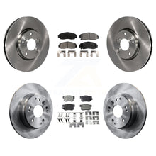 Charger l&#39;image dans la galerie, Front Rear Brake Rotor Ceramic Pad Kit For 04-05 Acura TL Automatic transmission