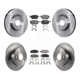 Front Rear Disc Brake Rotors And Ceramic Pads Kit For Nissan Altima Maxima