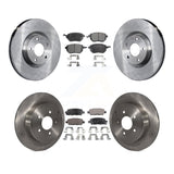 Front Rear Disc Brake Rotor Ceramic Pad Kit For Nissan Murano Infiniti FX35 FX45