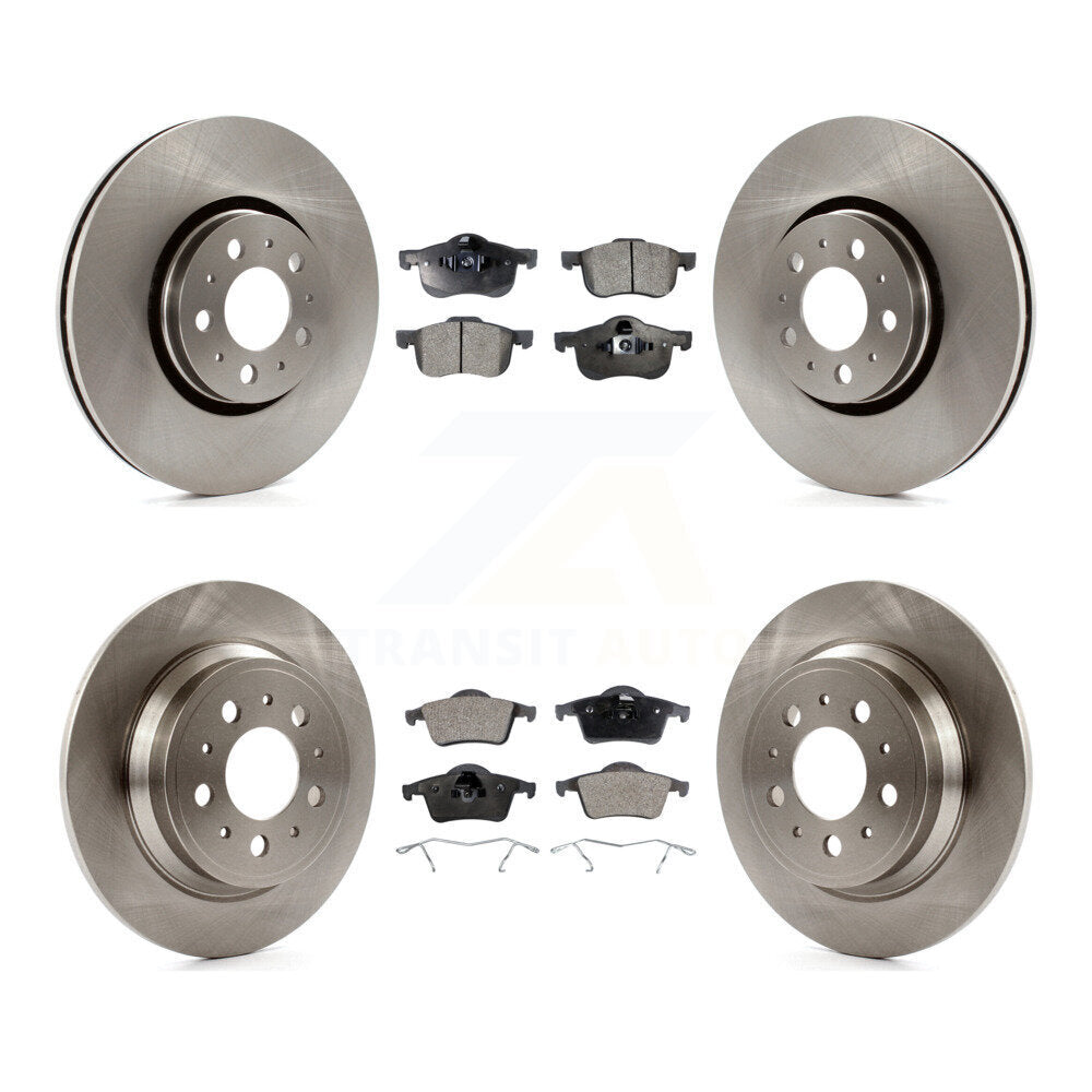 Front Rear Brake Rotor & Ceramic Pad Kit For Volvo S60 With 316mm Diameter