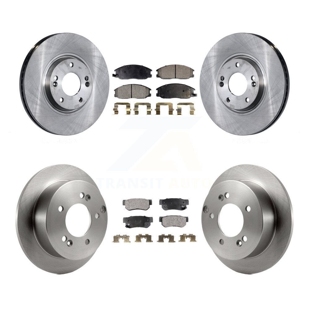Front Rear Disc Brake Rotors And Ceramic Pads Kit For Hyundai XG350