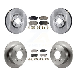 Front Rear Disc Brake Rotors And Ceramic Pads Kit For Hyundai XG350