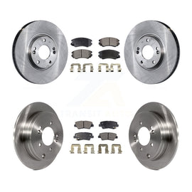 Front Rear Disc Brake Rotors And Ceramic Pads Kit For 2007-2009 Kia Amanti