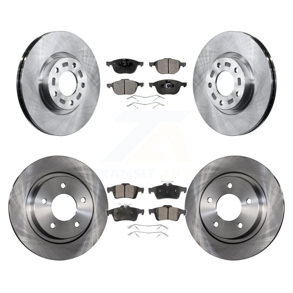 Front Rear Disc Brake Rotors And Ceramic Pads Kit For Mazda 3 Sport