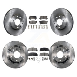 [Front+Rear] 2003-2005 Mazda 6 Premium OE Brake Rotors & Ceramic Pads Kit For Max Braking