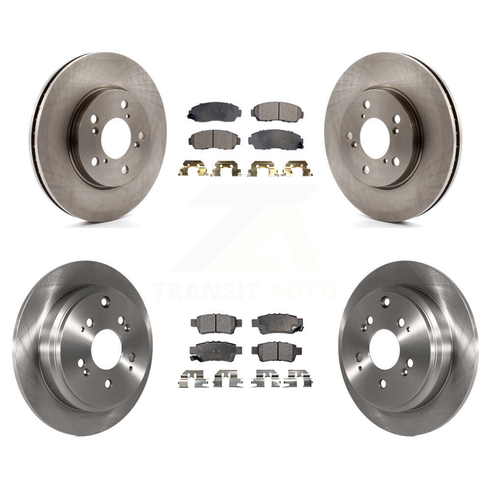 [Front+Rear] 2005-2010 Honda Odyssey Premium OE Brake Rotors & Ceramic Pads Kit For Max Braking