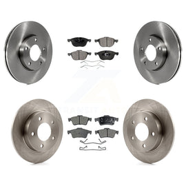 [Front+Rear] 2004-2005 Mazda 3 2.0L Premium OE Brake Rotors & Ceramic Pads Kit For Max Braking