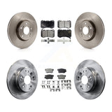 Front Rear Disc Brake Rotors And Ceramic Pads Kit For Acura TL