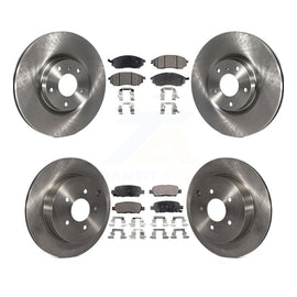 Front Rear Brake Rotor & Ceramic Pad Kit For Nissan Murano INFINITI M37 QX70 Q70
