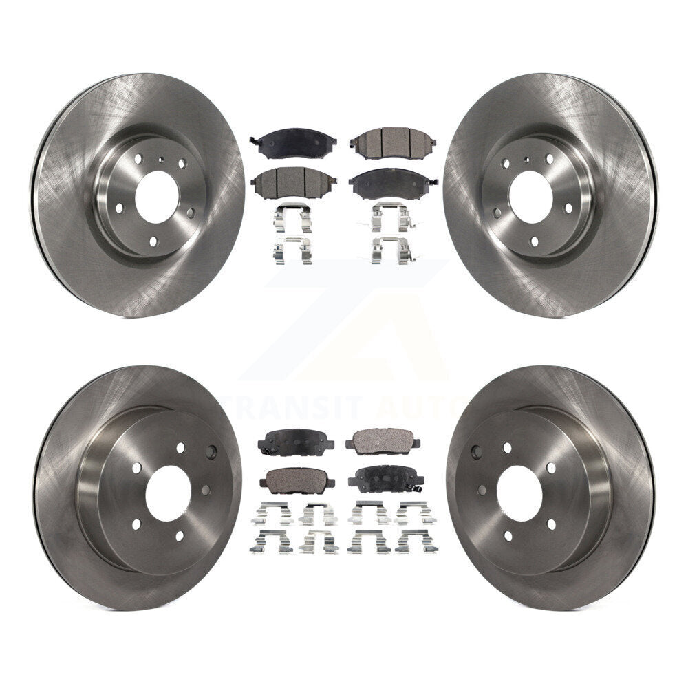 Front Rear Brake Rotor & Ceramic Pad Kit For Nissan Murano INFINITI M37 QX70 Q70