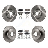 Front Rear Brake Rotor Ceramic Pad Kit For INFINITI G37 G35 M35 Nissan 350Z EX35