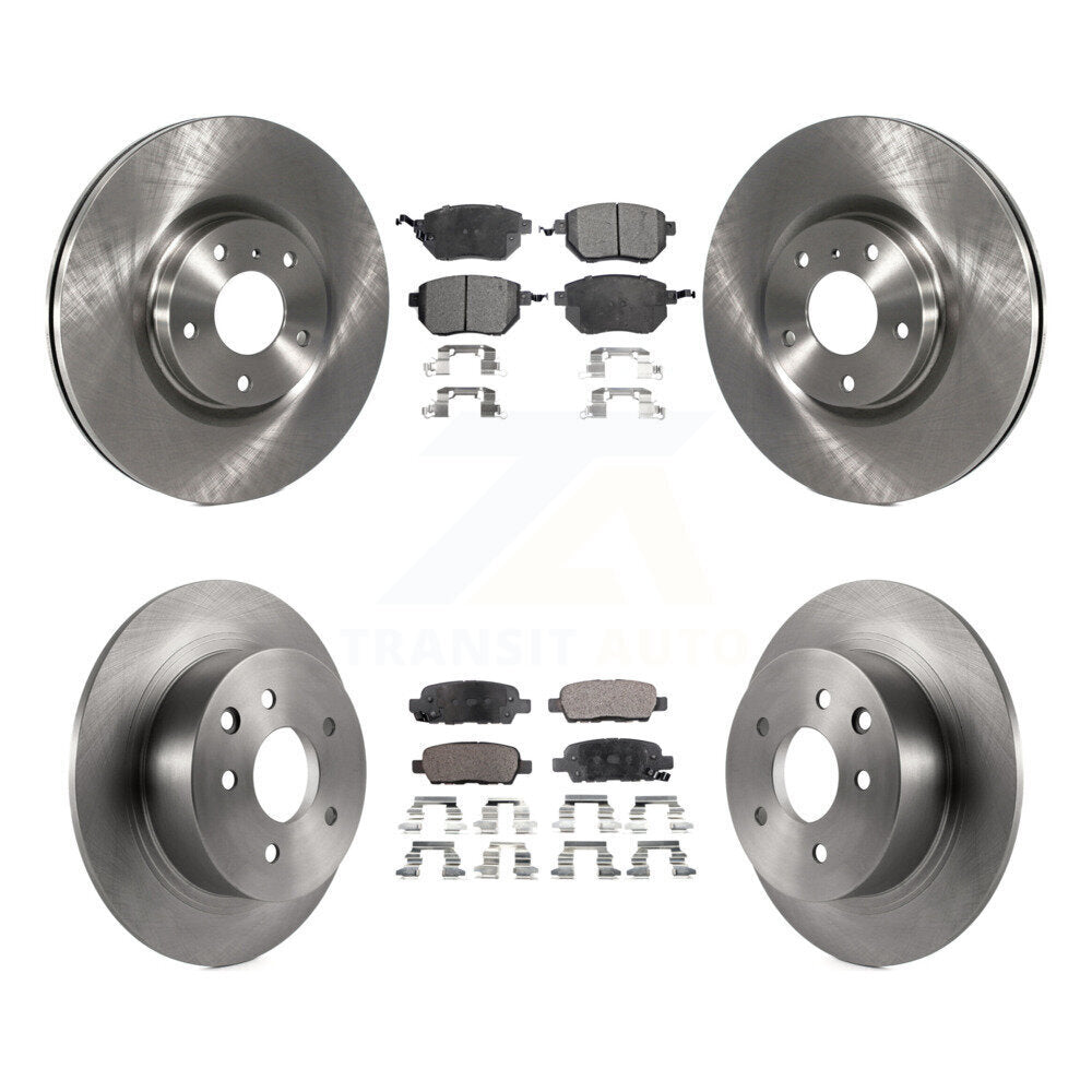 Front Rear Disc Brake Rotors And Ceramic Pads Kit For Nissan Altima Maxima