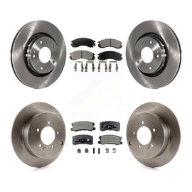 Front Rear Brake Rotor & Ceramic Pad Kit For Mitsubishi Lancer Ralliart To 03 09