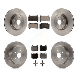 Front Rear Disc Brake Rotors And Ceramic Pads Kit For Subaru Impreza