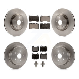 Front Rear Disc Brake Rotors And Ceramic Pads Kit For Subaru Impreza