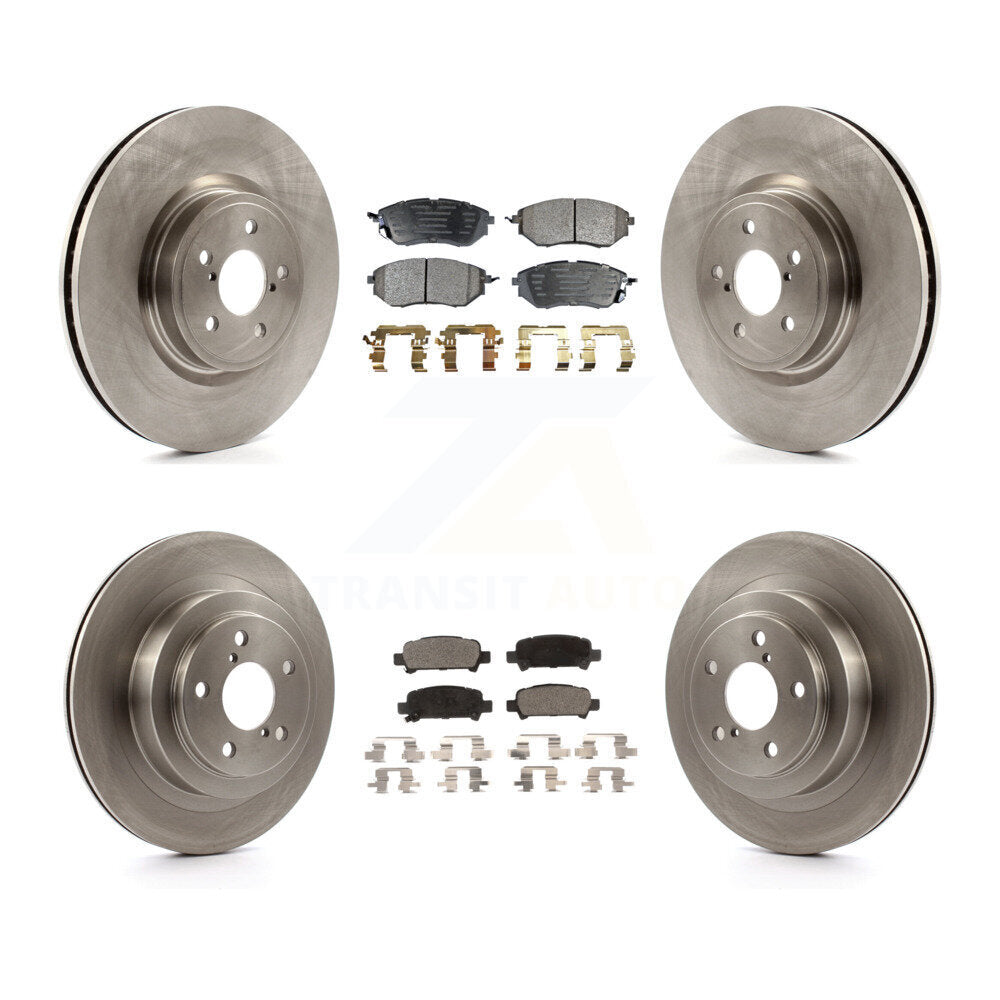 Front Rear Disc Brake Rotors And Ceramic Pads Kit For Subaru Legacy