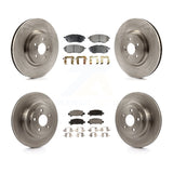 Front Rear Disc Brake Rotors And Ceramic Pads Kit For Subaru Legacy