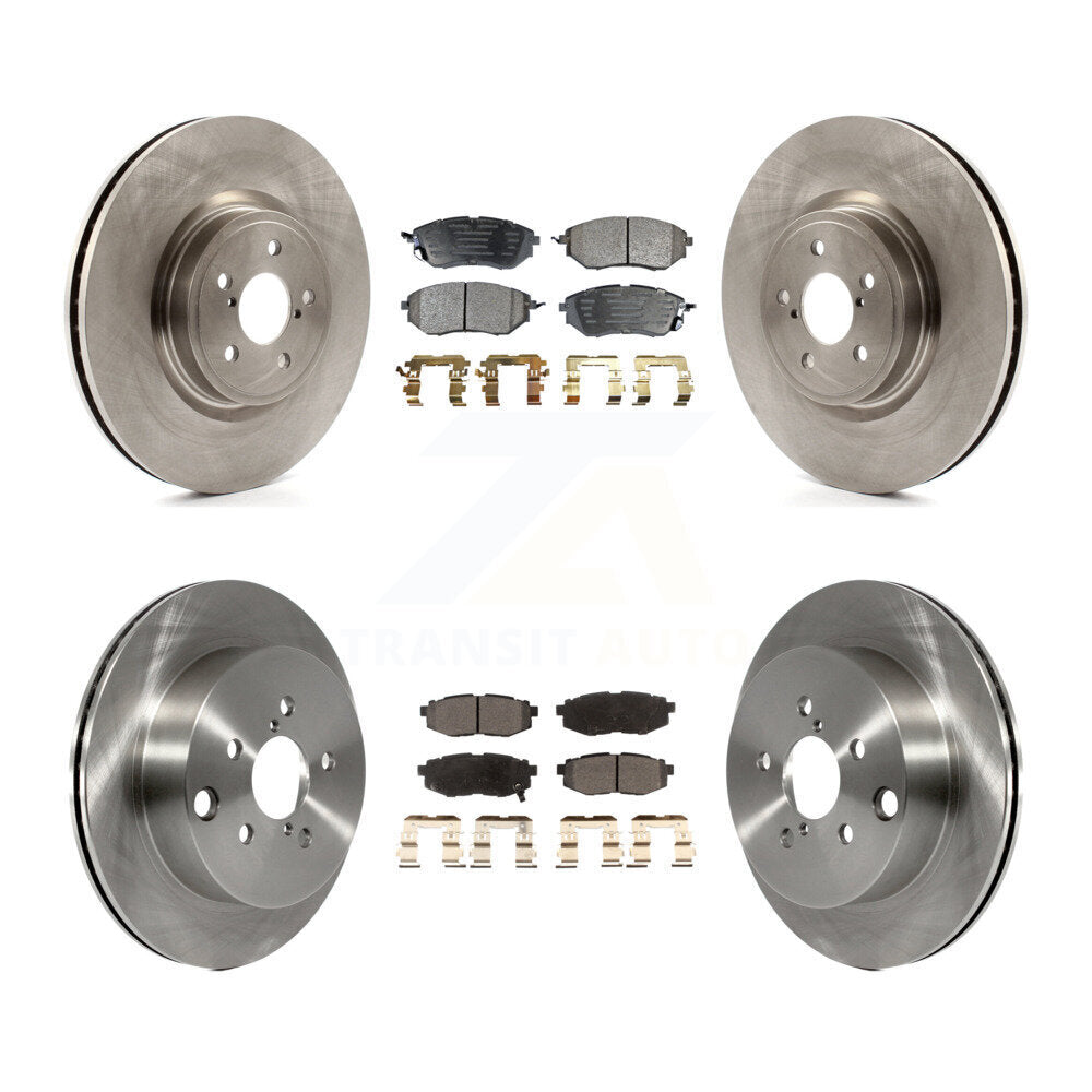 [Front+Rear] 2014-2018 Subaru Forester 2.0L Premium OE Brake Rotors & Ceramic Pads Kit For Max Braking