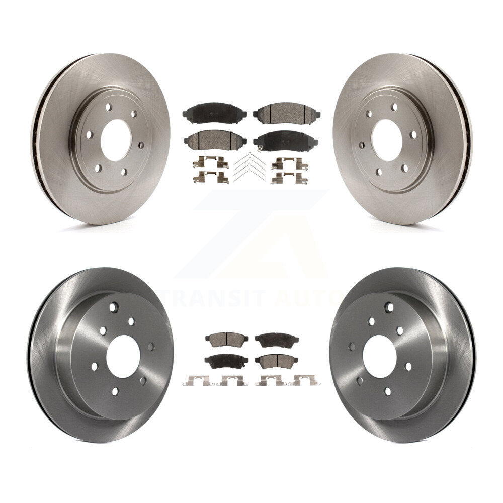 Front Rear Brake Rotor & Ceramic Pad Kit For Nissan Frontier Suzuki Equator 2.5L