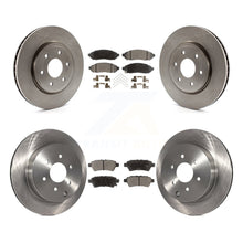 Charger l'image dans la galerie, Front Rear Disc Brake Rotors And Ceramic Pads Kit For Nissan Pathfinder