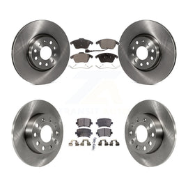 [Front+Rear] 2008 Audi A3 Quattro Premium OE Brake Rotors & Ceramic Pads Kit For Max Braking