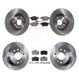 Front Rear Disc Brake Rotors And Ceramic Pads Kit For Volkswagen Jetta Beetle
