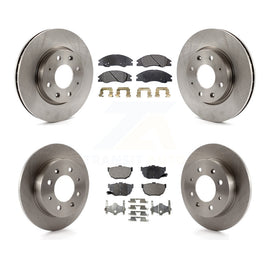 Front Rear Disc Brake Rotors And Ceramic Pads Kit For Kia Spectra Spectra5