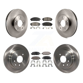 [Front+Rear] 2005-2006 Nissan X-Trail Premium OE Brake Rotors & Ceramic Pads Kit For Max Braking