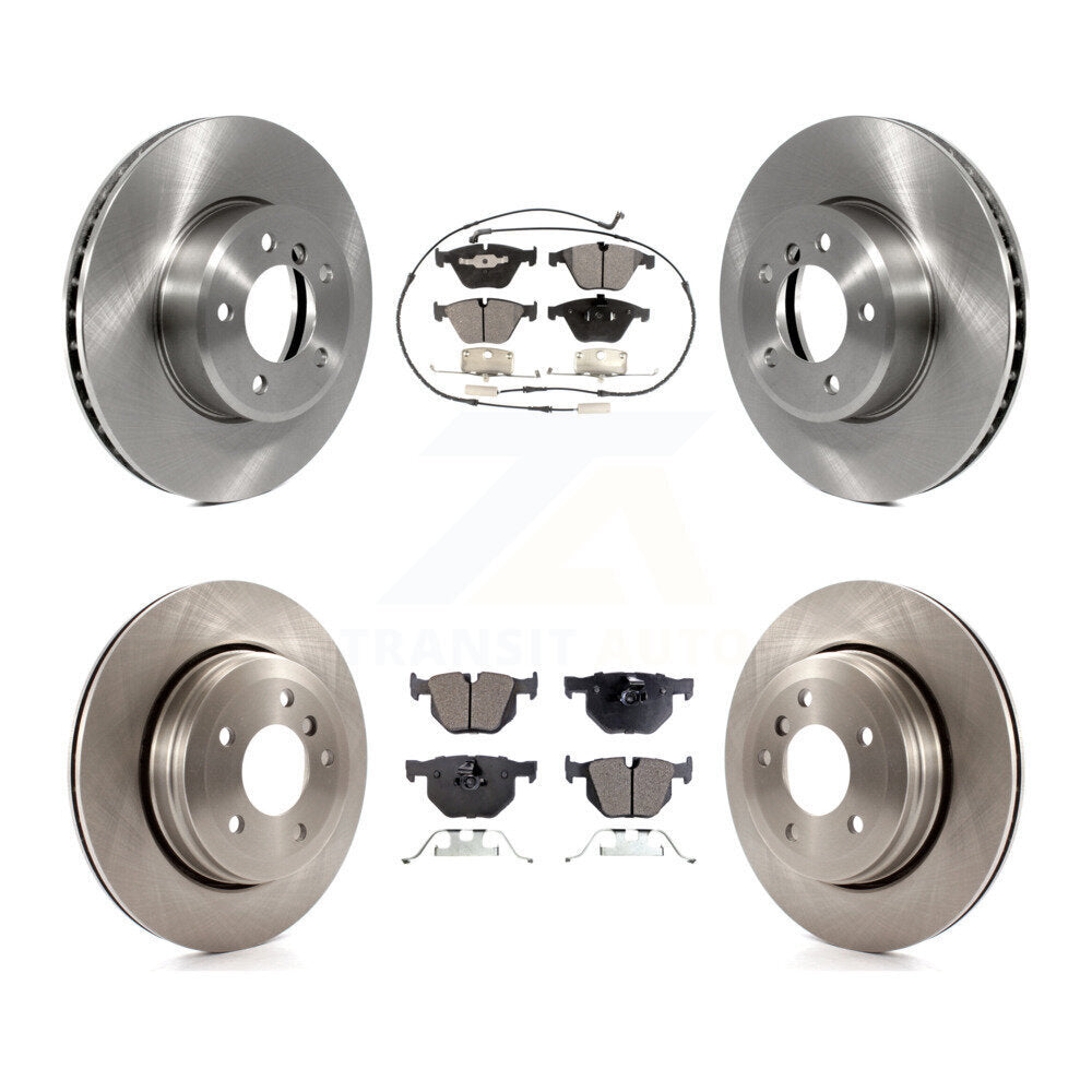 Front Rear Disc Brake Rotors And Ceramic Pads Kit For BMW 530i 525i 528i