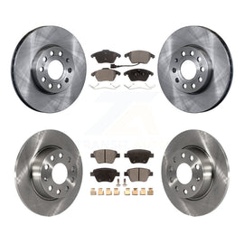 Front Rear Disc Brake Rotors And Ceramic Pads Kit For Volkswagen Beetle
