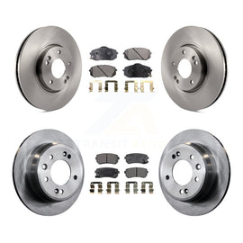 Front Rear Disc Brake Rotors And Ceramic Pad Kit For Kia Sportage Hyundai Tucson