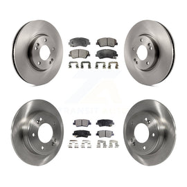 Front Rear Brake Rotor Ceramic Pad Kit For 2015 Hyundai Veloster Tech RE FLEX SE