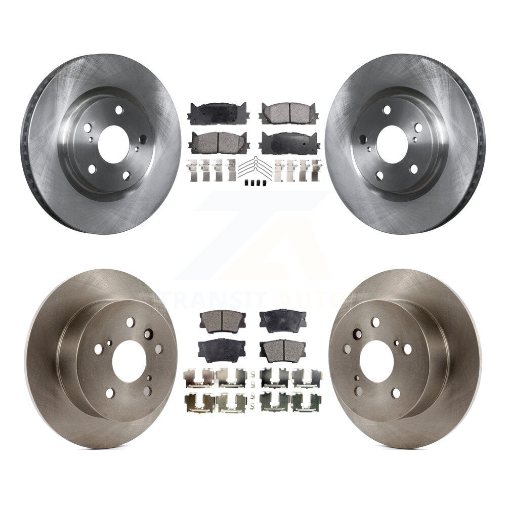 Front Rear Disc Brake Rotors Ceramic Pad Kit For Toyota Camry Lexus ES350 Avalon