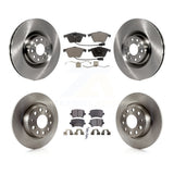 Front Rear Disc Brake Rotors And Ceramic Pads Kit For Volkswagen Passat