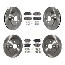 Charger l&#39;image dans la galerie, [Front+Rear] 2012-2013 Toyota Yaris L LE Premium OE Brake Rotors &amp; Ceramic Pads Kit For Max Braking