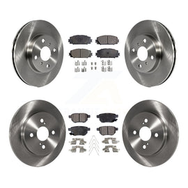 [Front+Rear] 2012-2013 Toyota Yaris L LE Premium OE Brake Rotors & Ceramic Pads Kit For Max Braking