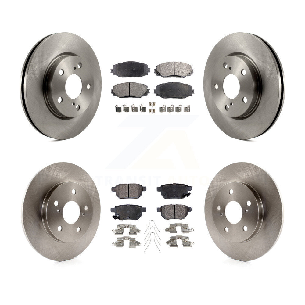 [Front+Rear] 2008-2015 Scion xB Premium OE Brake Rotors & Ceramic Pads Kit For Max Braking