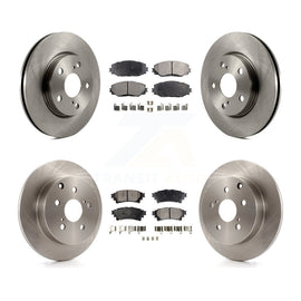 [Front+Rear] 2012-2018 Toyota Prius V Premium OE Brake Rotors & Ceramic Pads Kit For Max Braking