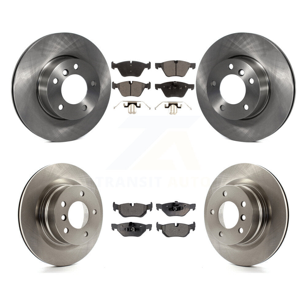 [Front+Rear] 2008-2013 BMW 128i Premium OE Brake Rotors & Ceramic Pads Kit For Max Braking