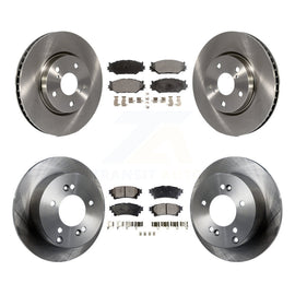 [Front+Rear] 2014-2015 Lexus IS250 Base with RWD Premium OE Brake Rotors & Ceramic Pads Kit For Max Braking