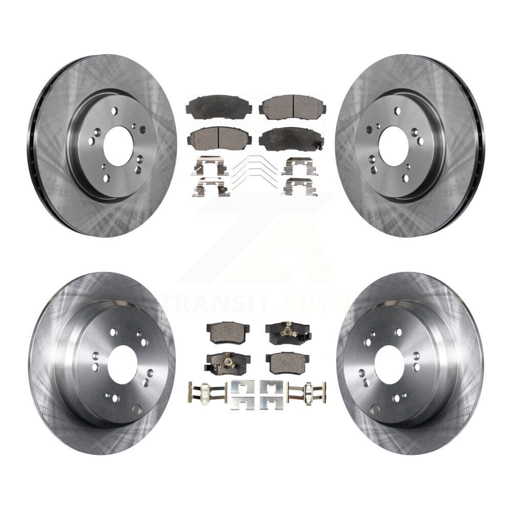 [Front+Rear] 2012-2016 Honda CR-V AWD Premium OE Brake Rotors & Ceramic Pads Kit For Max Braking