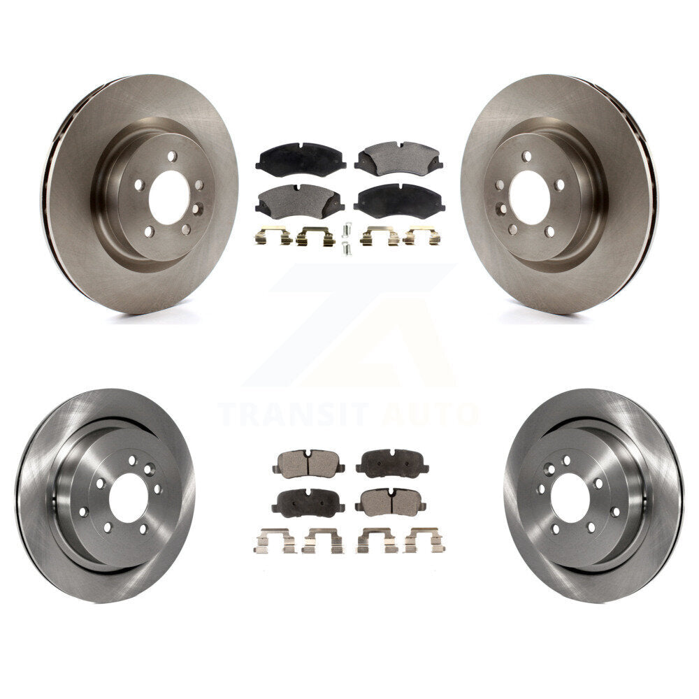 Front Rear Disc Brake Rotors And Ceramic Pads Kit For Land Rover LR4 Range Sport