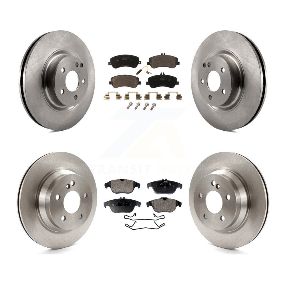 Front Rear Disc Brake Rotors And Ceramic Pad Kit For Mercedes-Benz GLK350 GLK250