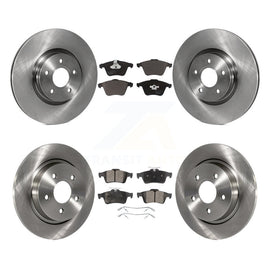 Front Rear Disc Brake Rotors And Ceramic Pads Kit For Volvo S40 C70 V50