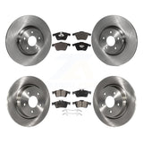 Front Rear Disc Brake Rotors And Ceramic Pads Kit For Volvo S40 C70 V50